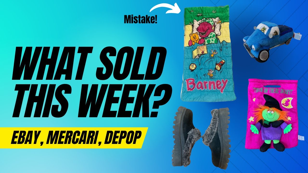 What Sold This Week on Ebay Mercari Depop - Full Time Reseller - October 2022
