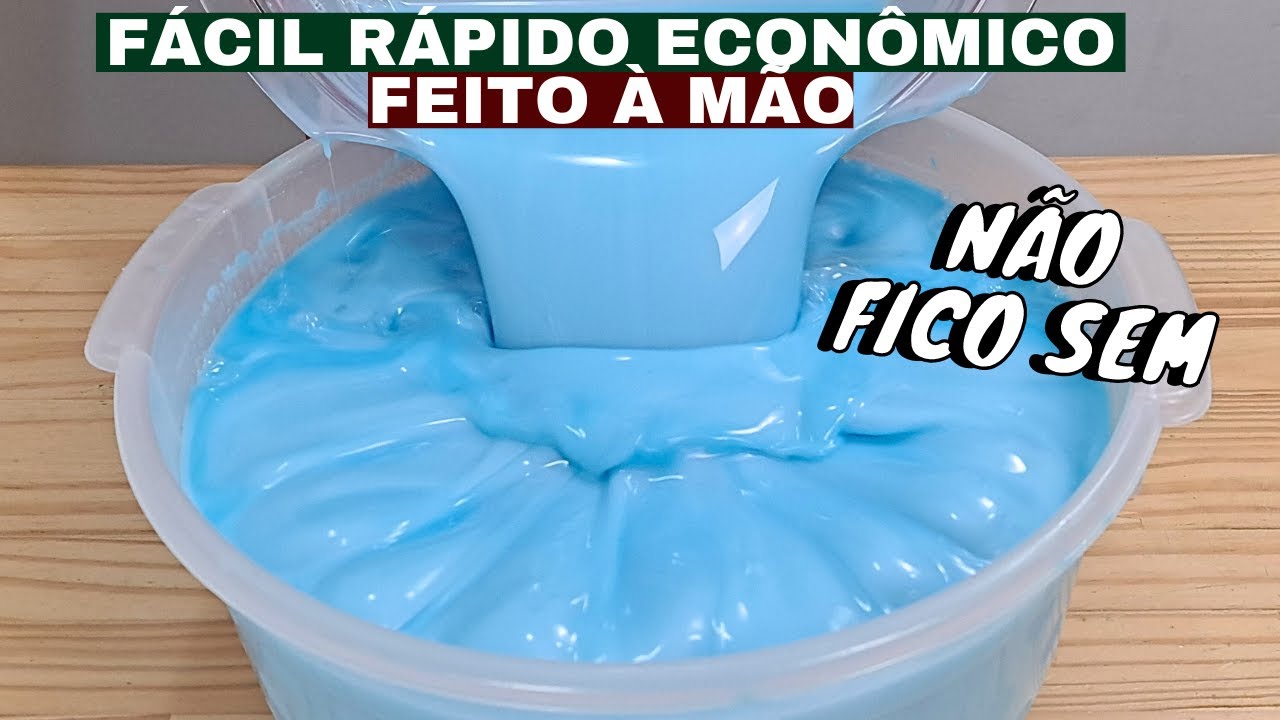 TEM SABÃO EM BARRAS AÍ? FAÇA ESTE SABÃO LÍQUIDO-NÃO FICO SEM AQUI EM CASA - FÁCIL RÁPIDO E ECONÔMICO