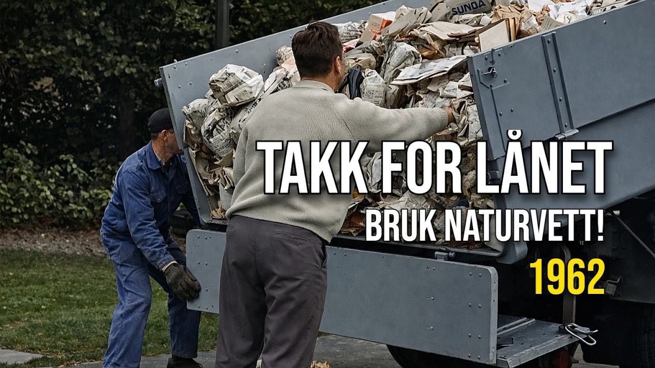 Takk for lånet - Oslo 1962. Ikke kast søppel i naturen - bruk naturvett !