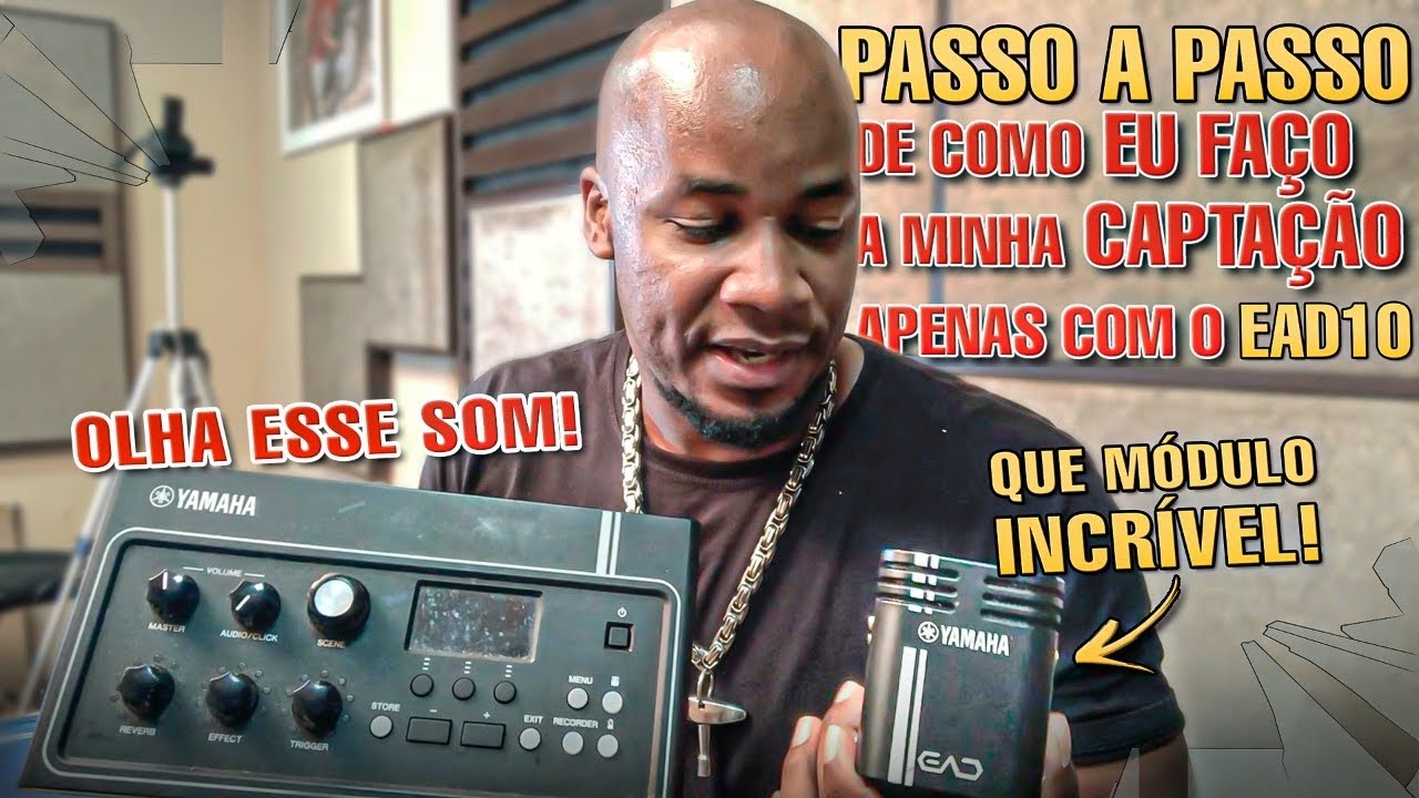 Como faço a captação da batera ? Com o poderoso EAD10 Yamaha, confira.