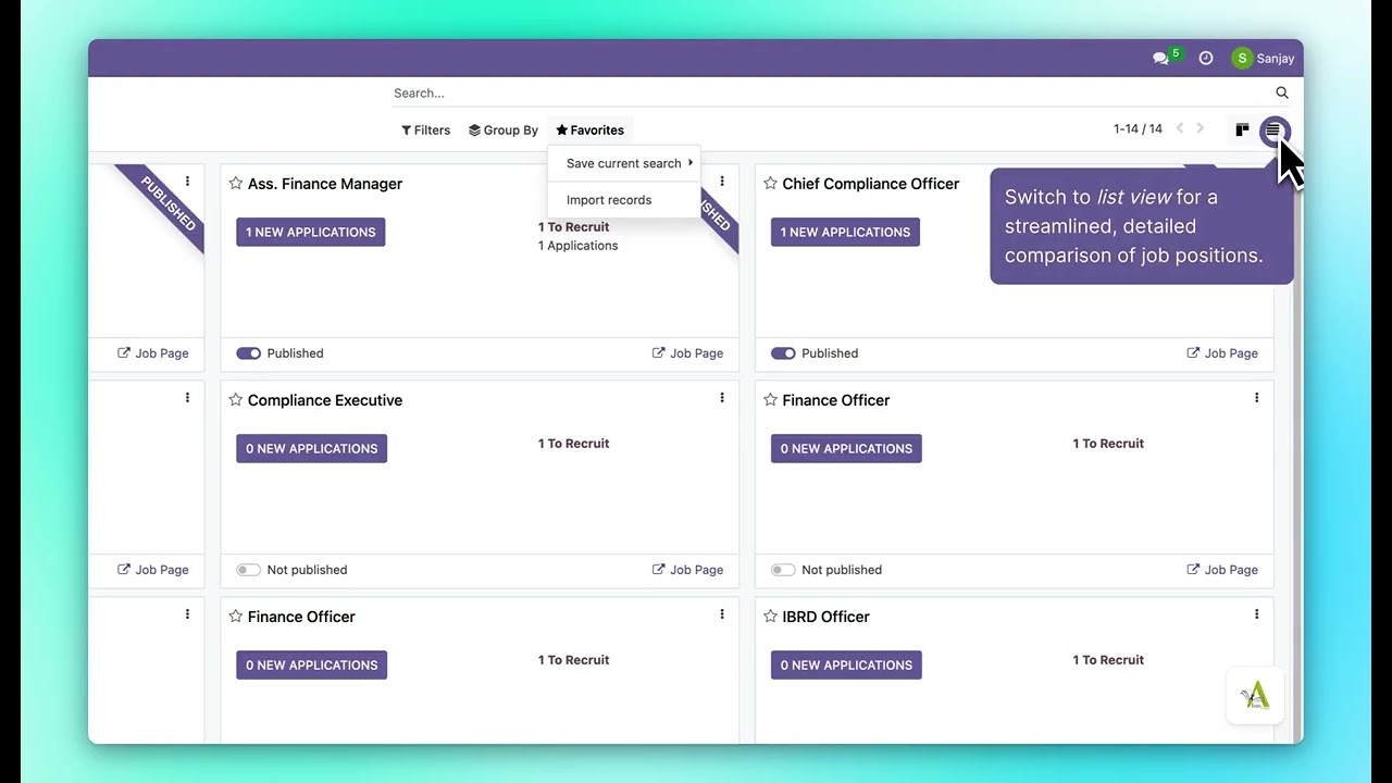 Groups and Filters in Recruitment