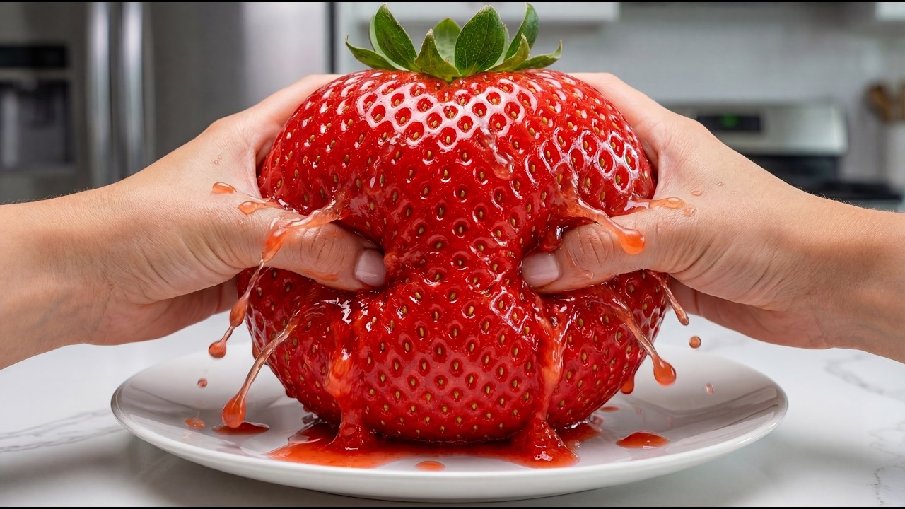 Giant Fruit Ball Reveal  Satisfying ASMR 🍓🥑🍉