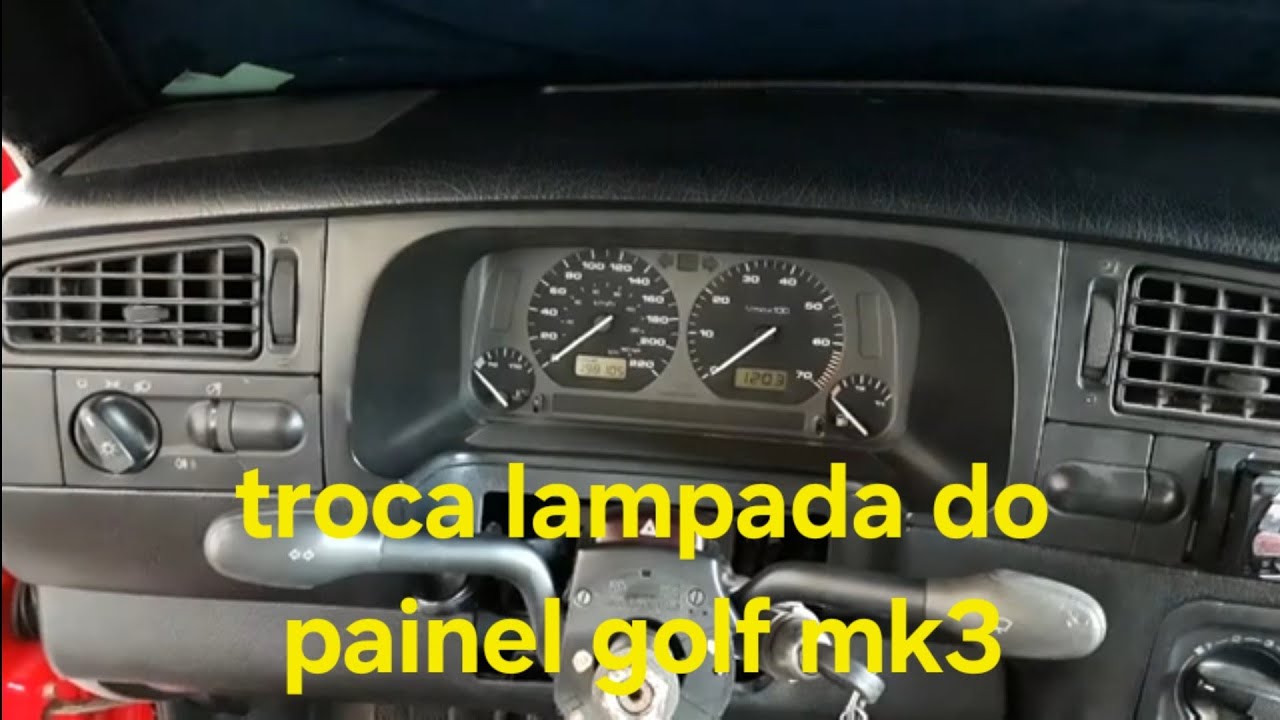 TROCA LUZ PAINEL GOLF MK3