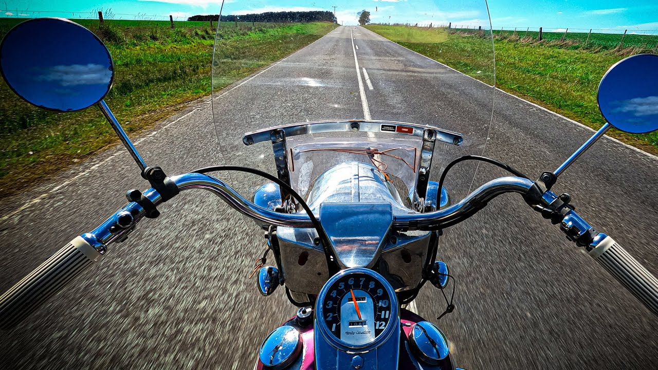 Riding an original 1962 Panhead Harley Davidson