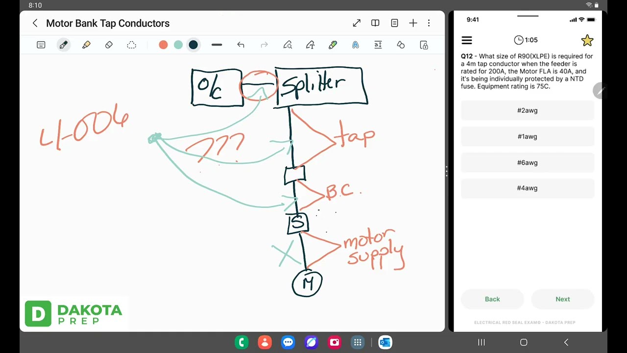 Motor Bank Tap Conductors | Red Seal Exam Prep (2024 CEC)