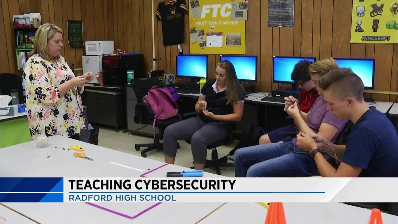 Teaching cybersecurity at Radford High School