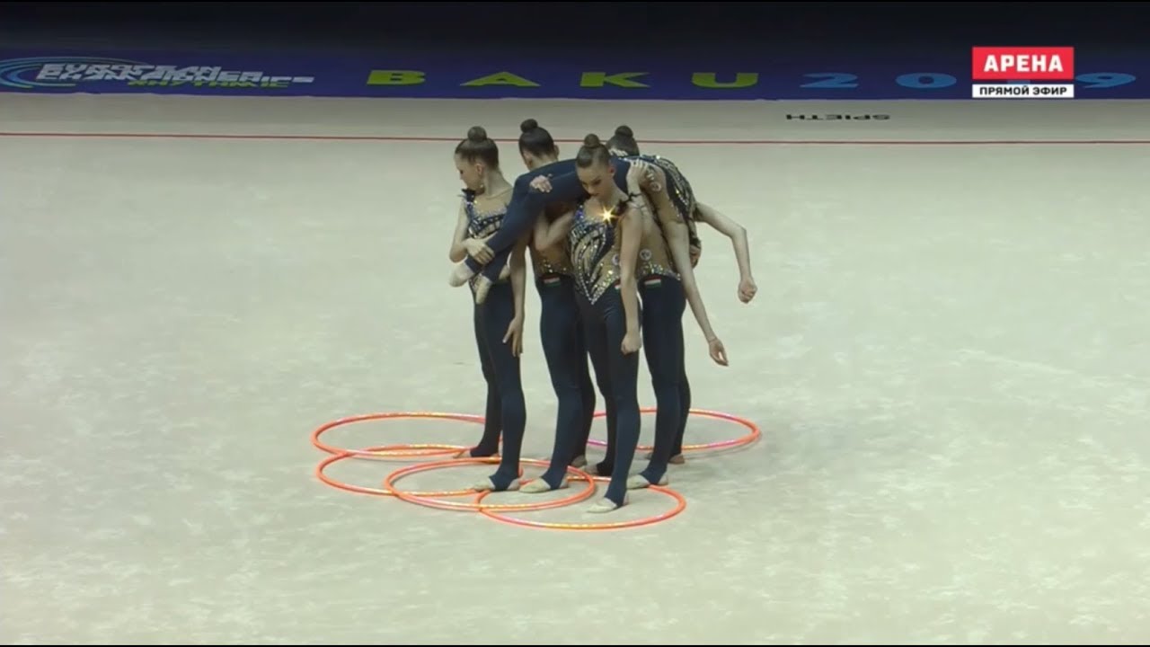 2019 European Rhythmic Gymnastics Championships Baku - Junior Groups 5 Hoops Qualifications - Part 1