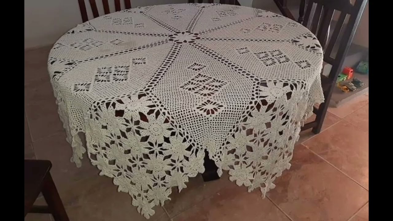 manteles redondos a crochet