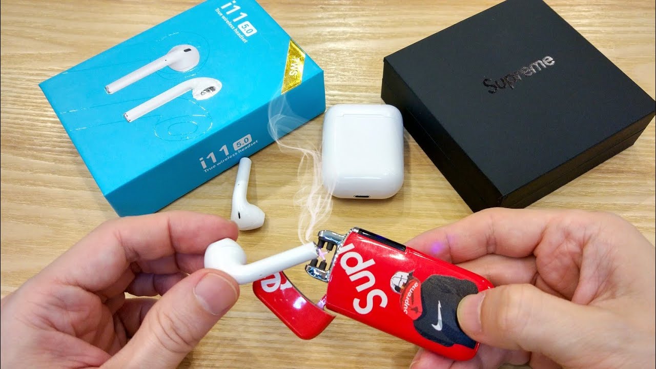 i11 TWS AirPods Review + Supreme Plasma Lighter = My Last Video 😱😲