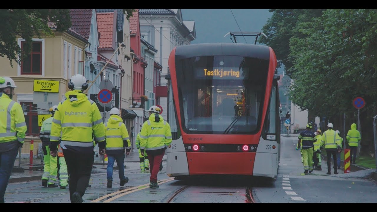 Bybanen Light Rail Train Bergen - Norway