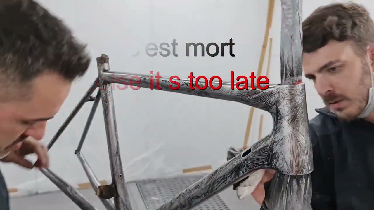 Effet Cristal sur un Cadre de Vélo - Cristalizer par Stardust Colors