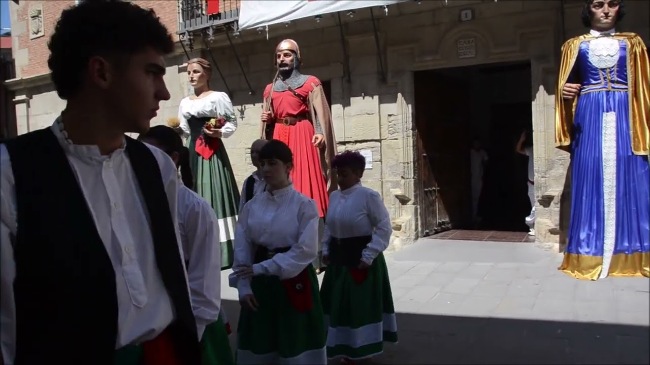 LOS ARCOS NAVARRA, RECOGIDA DE GIGANTES, 20-8-2023,