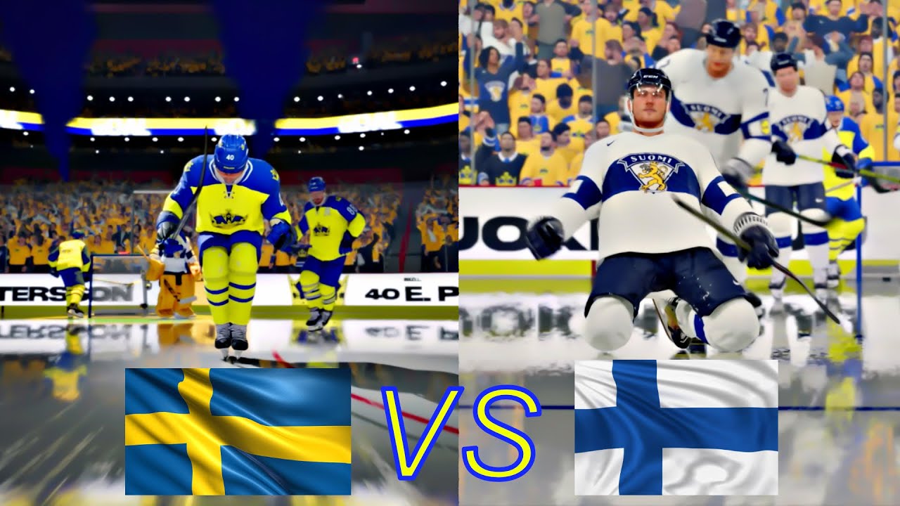 Värsta rival mötet mellan Finland och Sverige i NHL VM Semifinalen