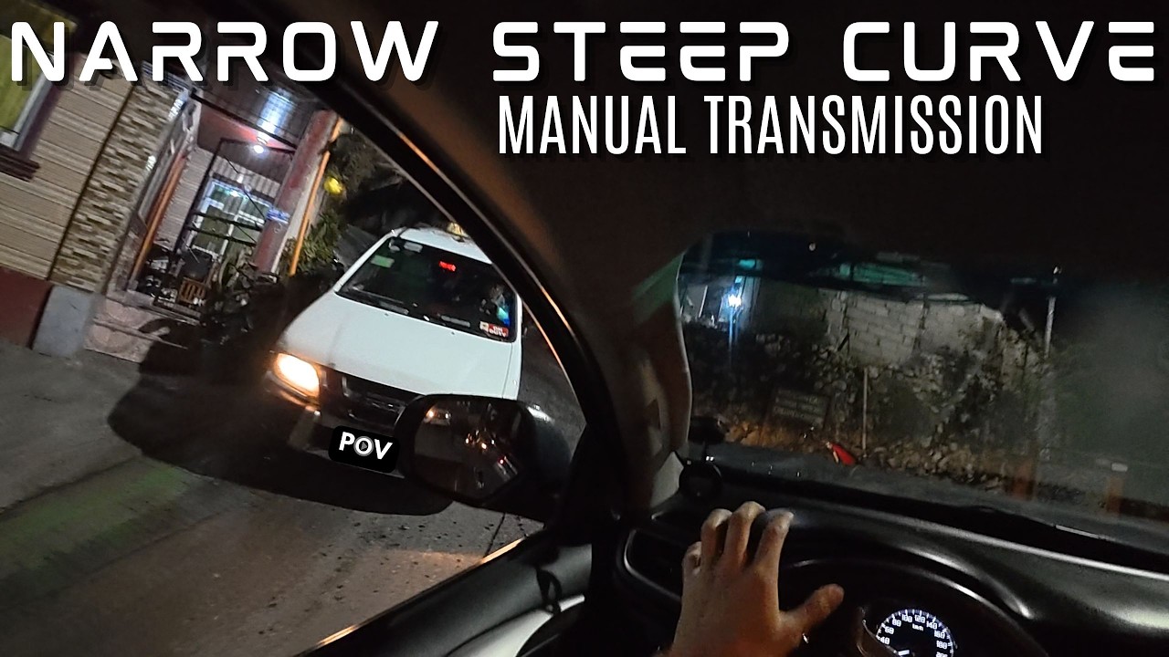 Montero Sport (POV): Steep Hill Night Drive | 4x4 Manual Transmission