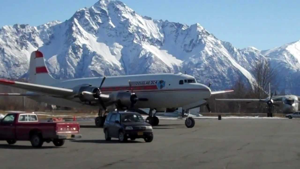 Alaska Flying: Douglas DC4 / C54 in Palmer -2