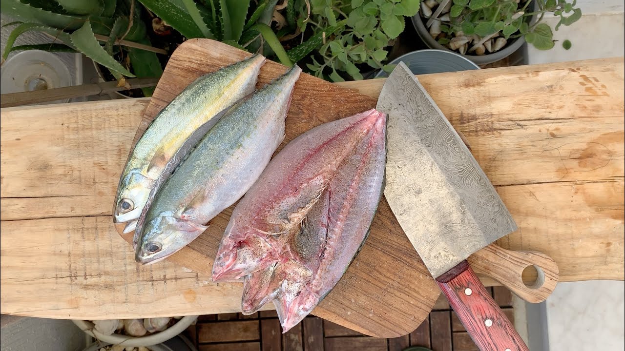 How to cut & clean mackerel for soup and indoor grilled recipe