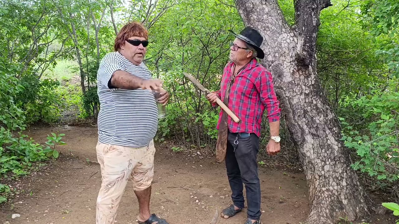 encontro de Zé comédia leite com cangaceiro do inferno veja o momento e partcipsçáo de azrildo