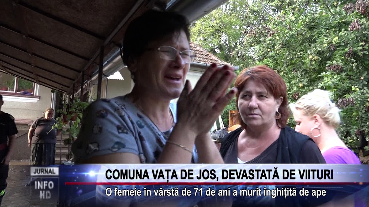 COMUNA VAȚA DE JOS, DEVASTATĂ DE VIITURI