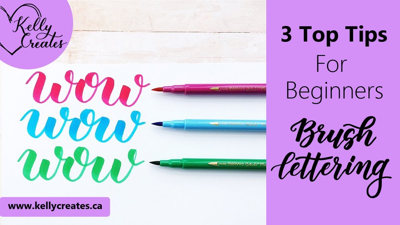 3 Top Tips for Learning Brush Lettering (Calligraphy)