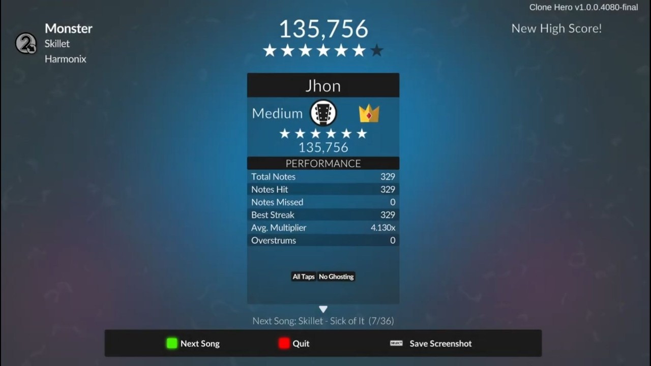 Clone Hero: Skillet Setlist 1