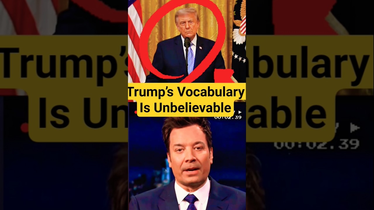 #trump Vocabulary Is Pure Comedy 🤓 Jimmy Fallon roasted him | FallonTonight #shorts #comedy