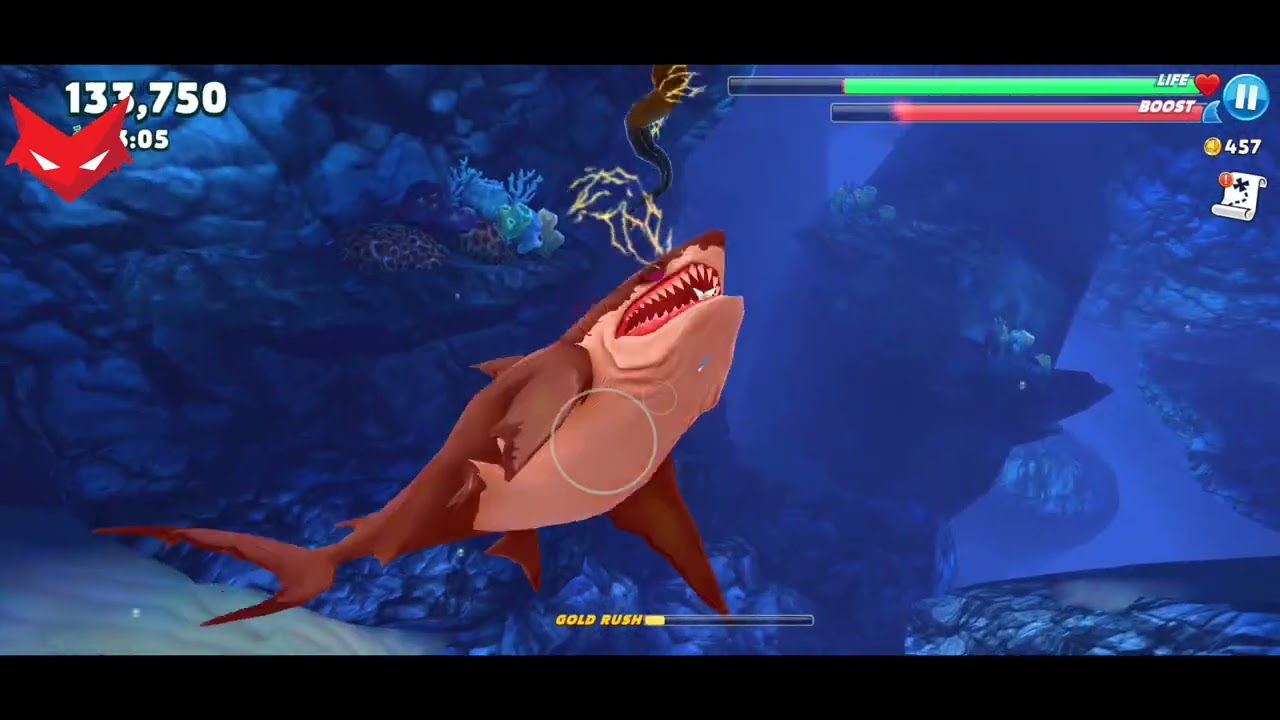 ANCIENT MEGALODON Shark Goes Crazy Epic Shark Attack  😂  in Hungry Shark evolution 🦈
