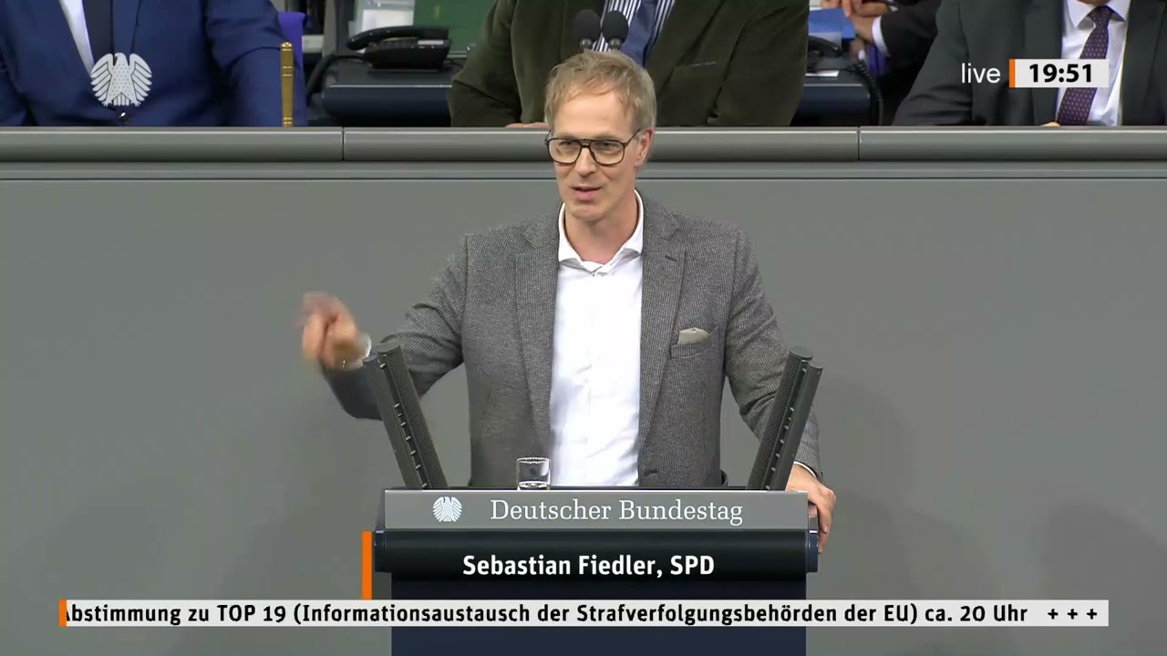 Sebastian Fiedler - Rede im Deutschen Bundestag zum Thema: EU-Strafverfolgungsbehörden - 15.01.2026
