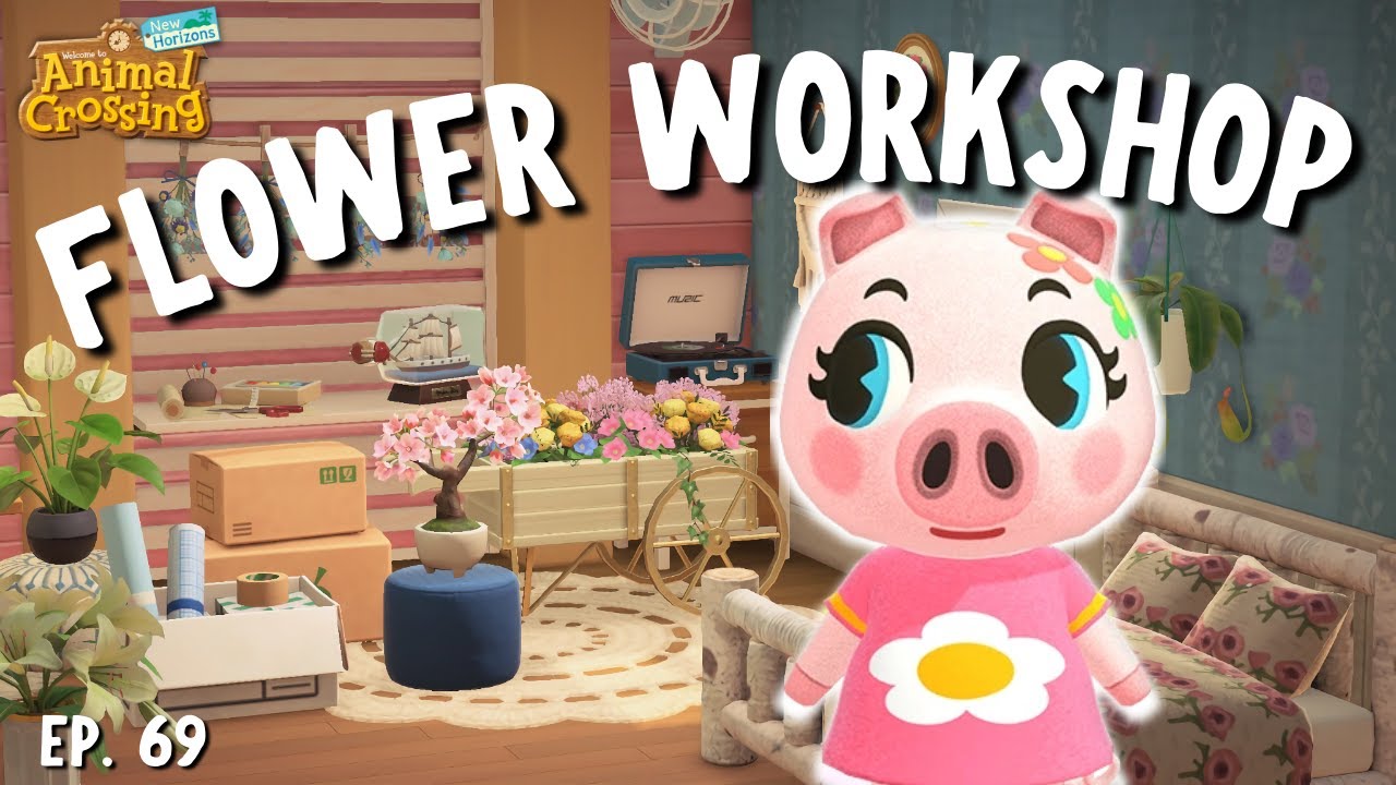 Gala's FLOWER WORKSHOP Home! 🌴 Let's Play ACNH #069