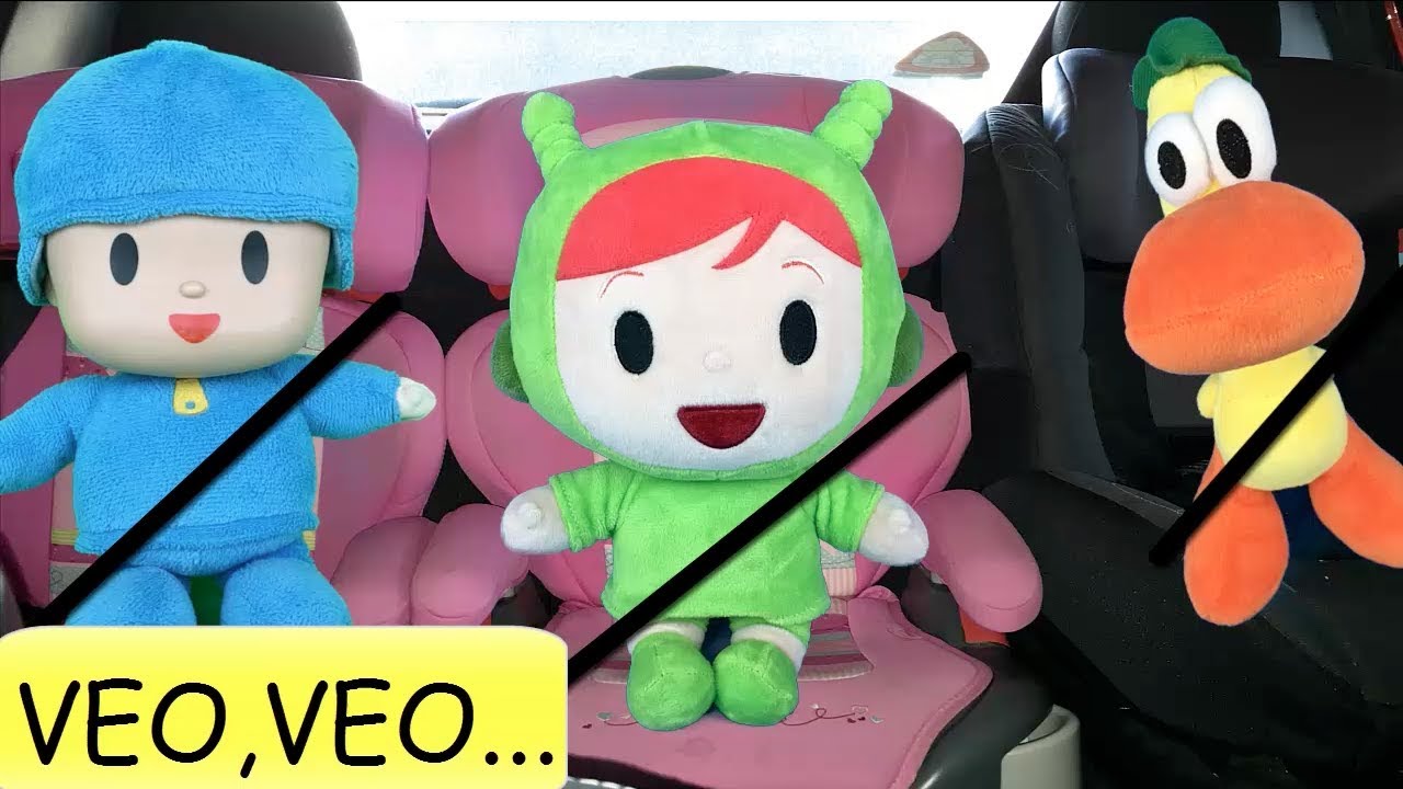 Pocoyo y Nina en español jugando al veo,veo de viaje con Eli y Pato.Nuevos capitulos de juguetes