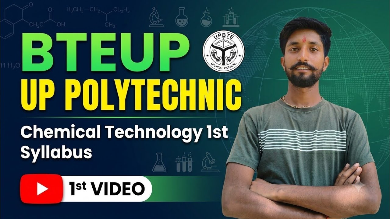 UP Polytechnic Chemical Technology 1st Semester New Syllabus 2026 | Chemical Engg | BTEUP 2nd Year