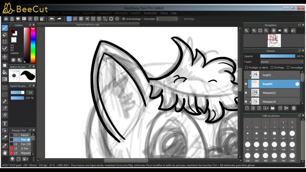 Projet MAC Charleroi - Conception de personnage