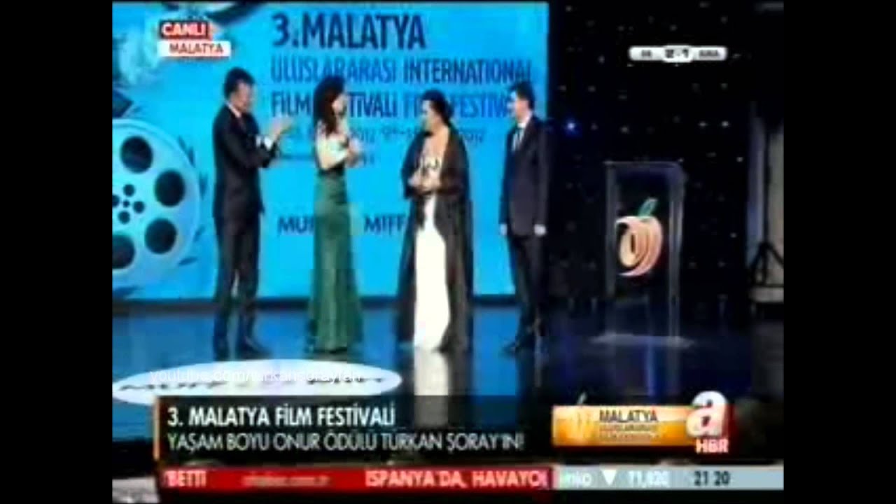 3. Malatya Film Festivali Onur Ödülü Türkan Şoray'ın
