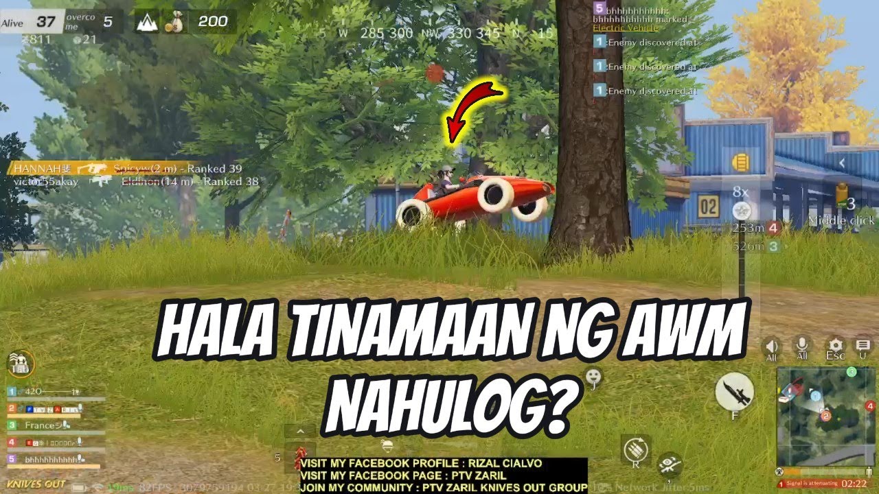 PTV ZARIL KNIVES OUT GAMEPLAY #49 | LAKAS NG CHAMBA HULOG DAHIL SA AWM