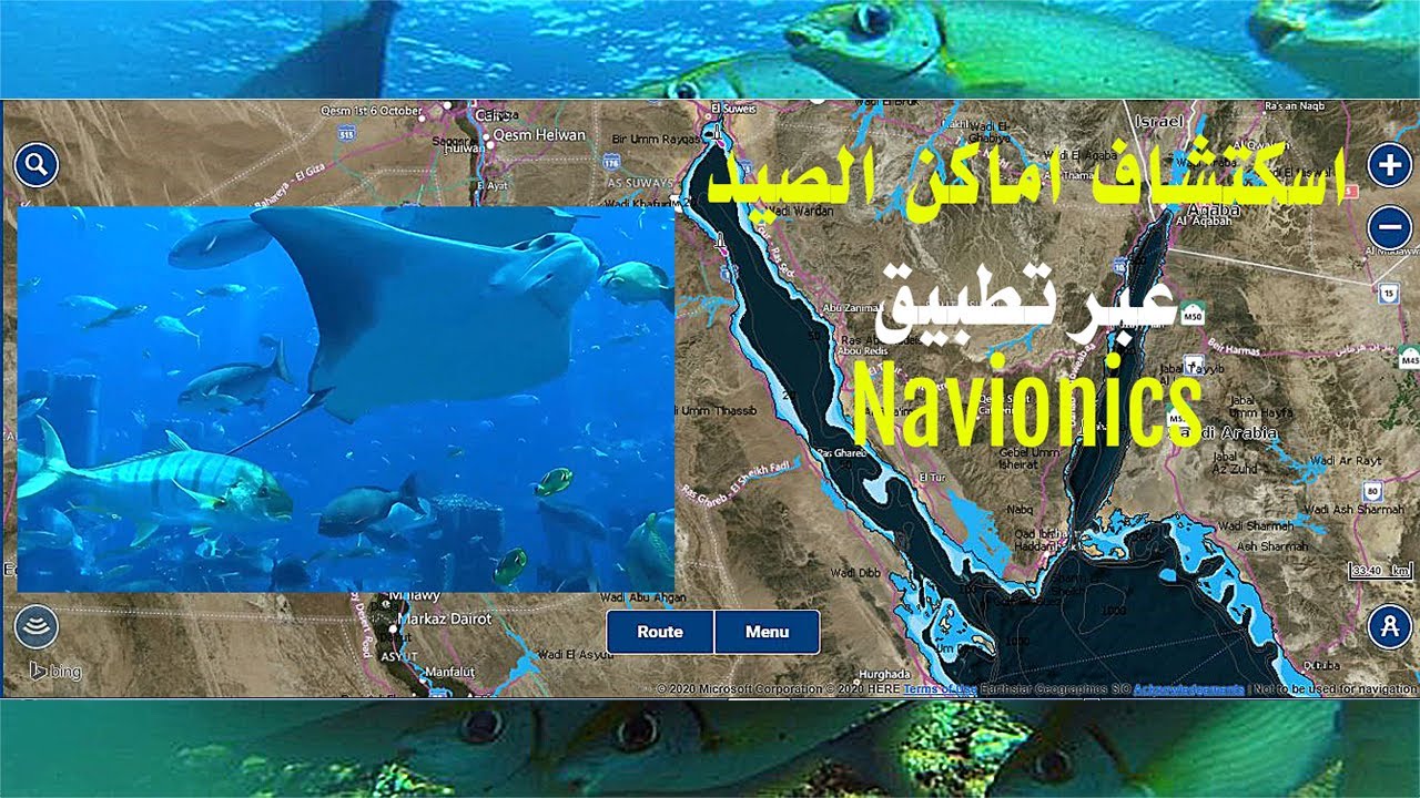عبر هذا التطبيق استكشف الاعماق والتضاريس واحسب المسافات والاحداثيات لاى مناطق صيد محتمله Navionics