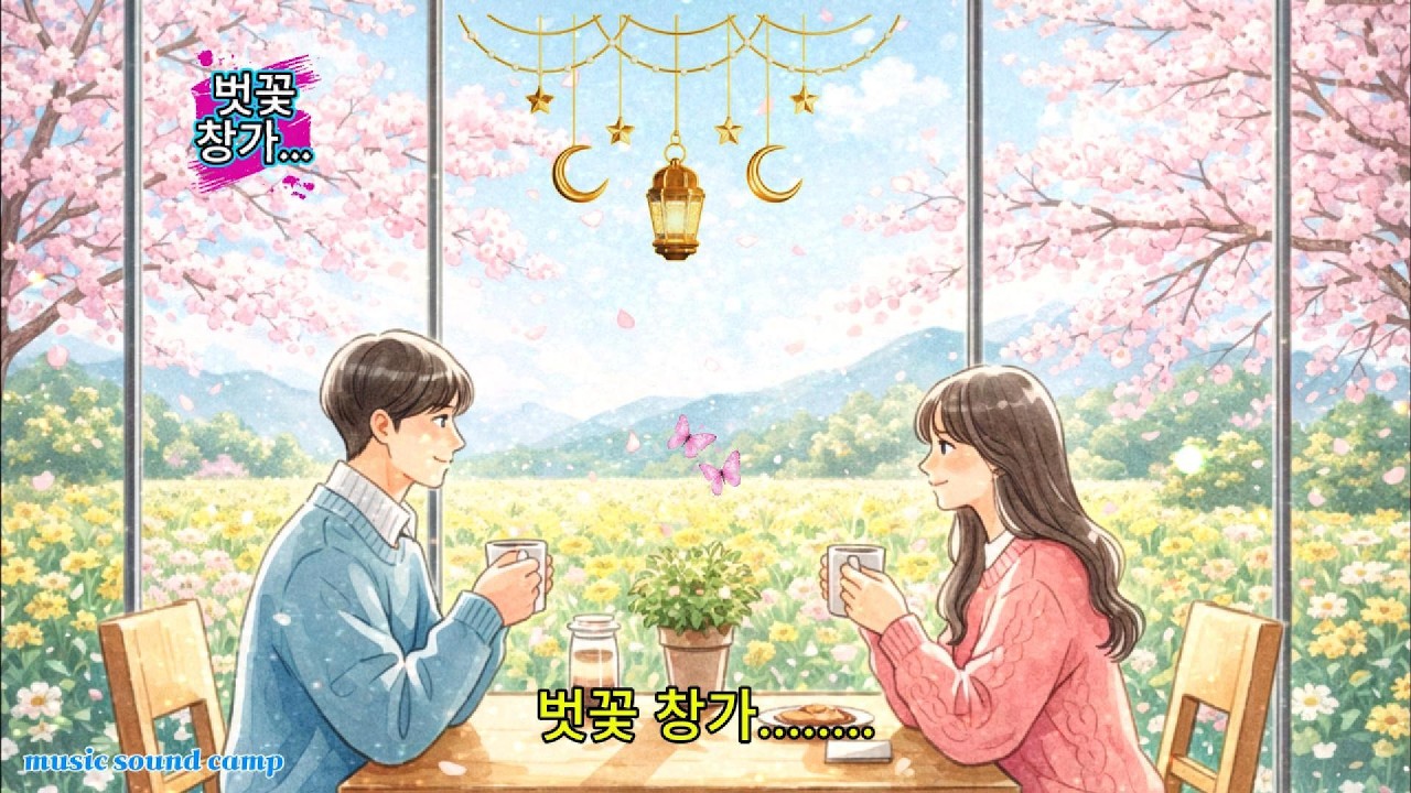 벗꽃 창가...   봄 햇살이 내려앉은 창가,흩날리는 벚꽃 사이에서 시작된 한 편의 사랑 이야기 🌸