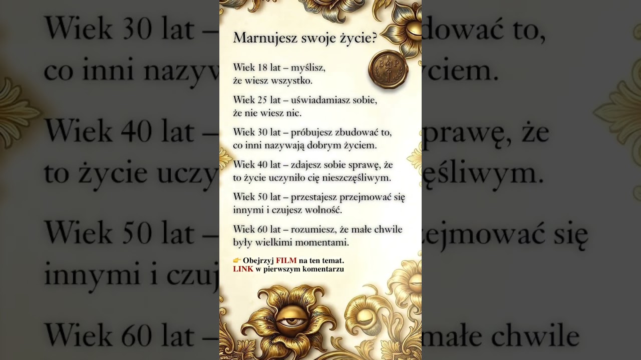 Marnujesz swoje życie? Etapy od 18 do 60 lat