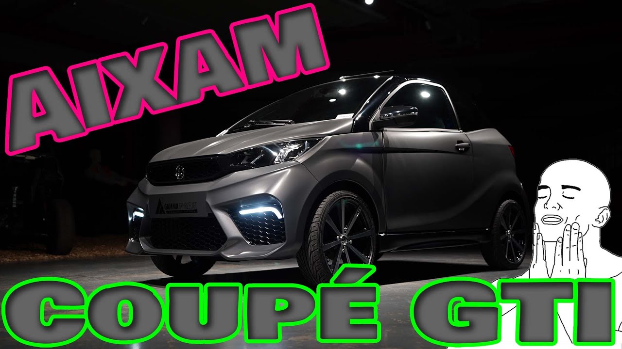 Aixam Coupé GTI in graphitmatt. Der Schönste Aixam?