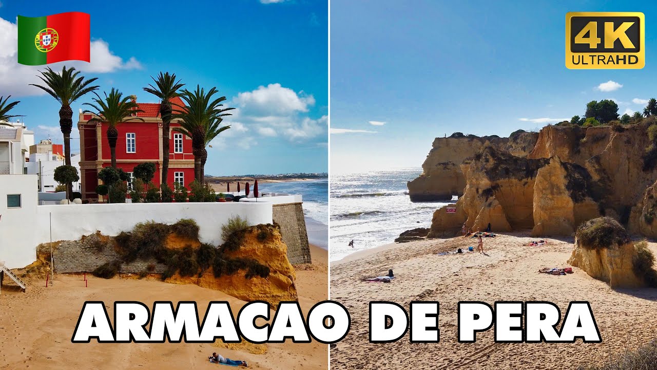 ARMACAO DE PERA Algarve 🌞 Portugal 🇵🇹 | Walking Tour 🏖️🚶 [4K UHD]