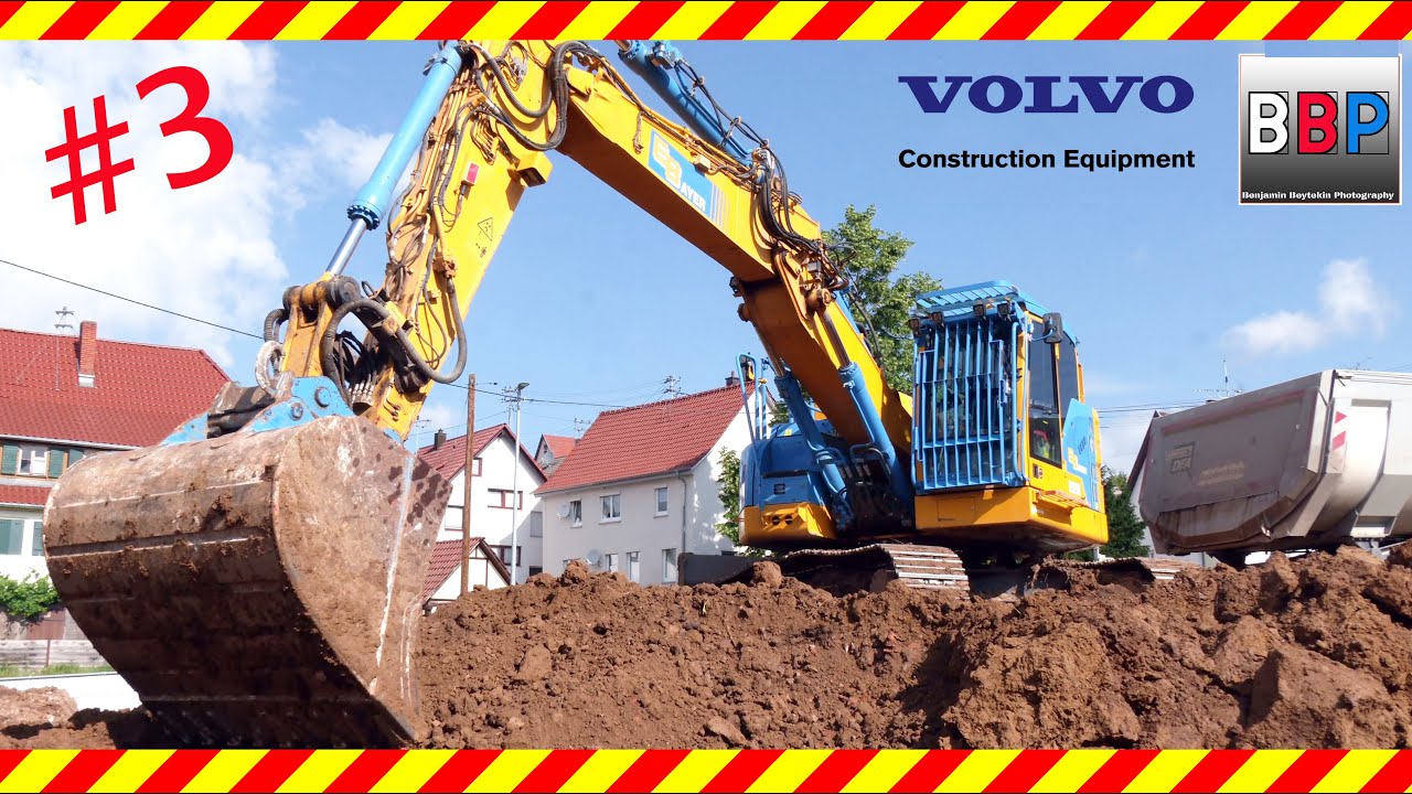 [Buddeln] Volvo ECR235E & MAN, Mercedes-Benz Kipper, Winnenden, Germany, 2021. #3