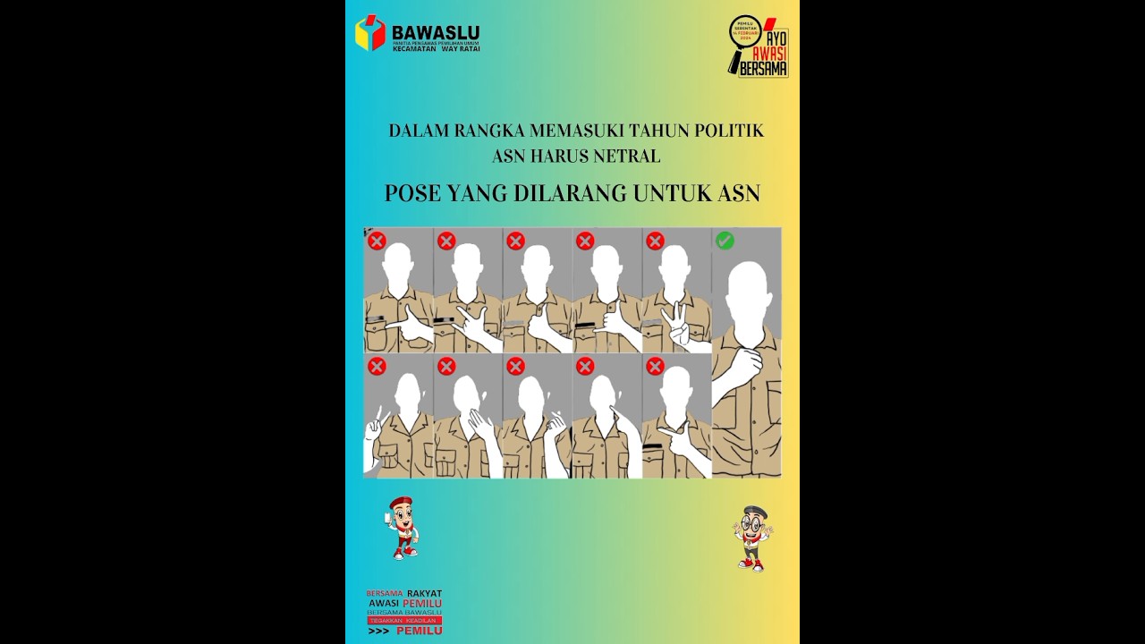POSE YANG DILARANG UNTUK ASN DALAM TAHUN POLITIK 2024 