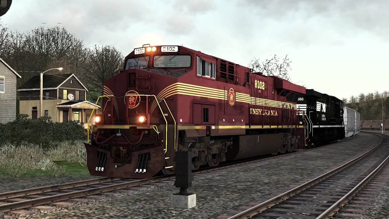NS - ES44AC #8102 + AC44C6M #4860 trem de carvão carregado saindo de West Brownsville - PA.