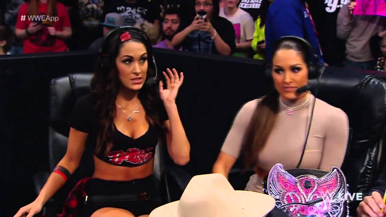 The Bella Twins join the broadcast team: WWE App Exclusive; Feb 2, 2015