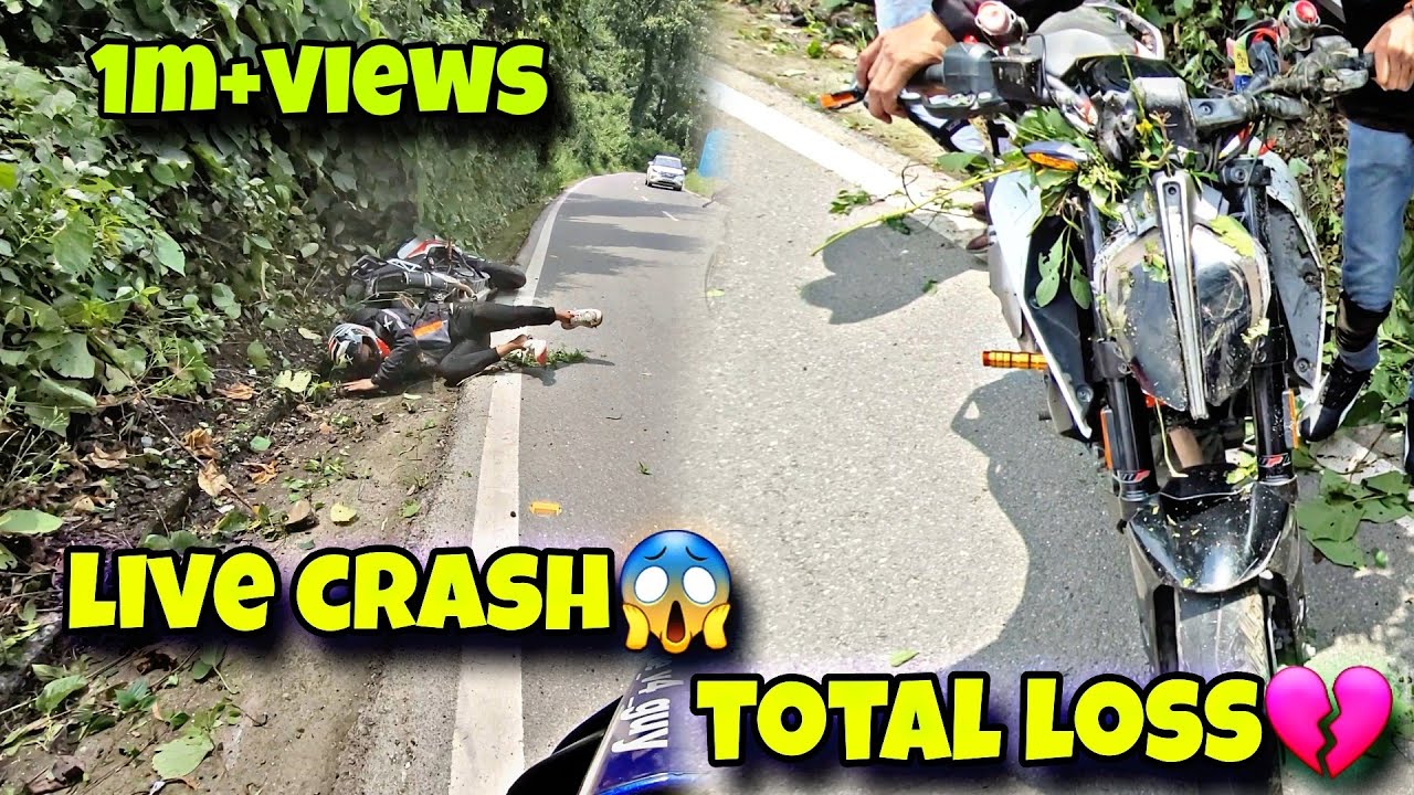 live crash😱 | duke total loss💔 #crash #viral #foryou #duke