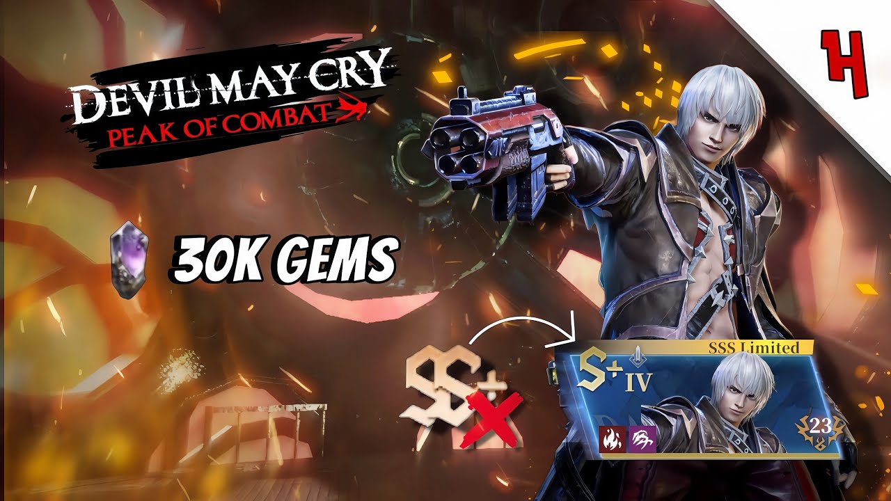 Devil my Cry: peak of Combat| Summoning Gunslinger-Dante& his weapon (more than 30k gems just for S+
