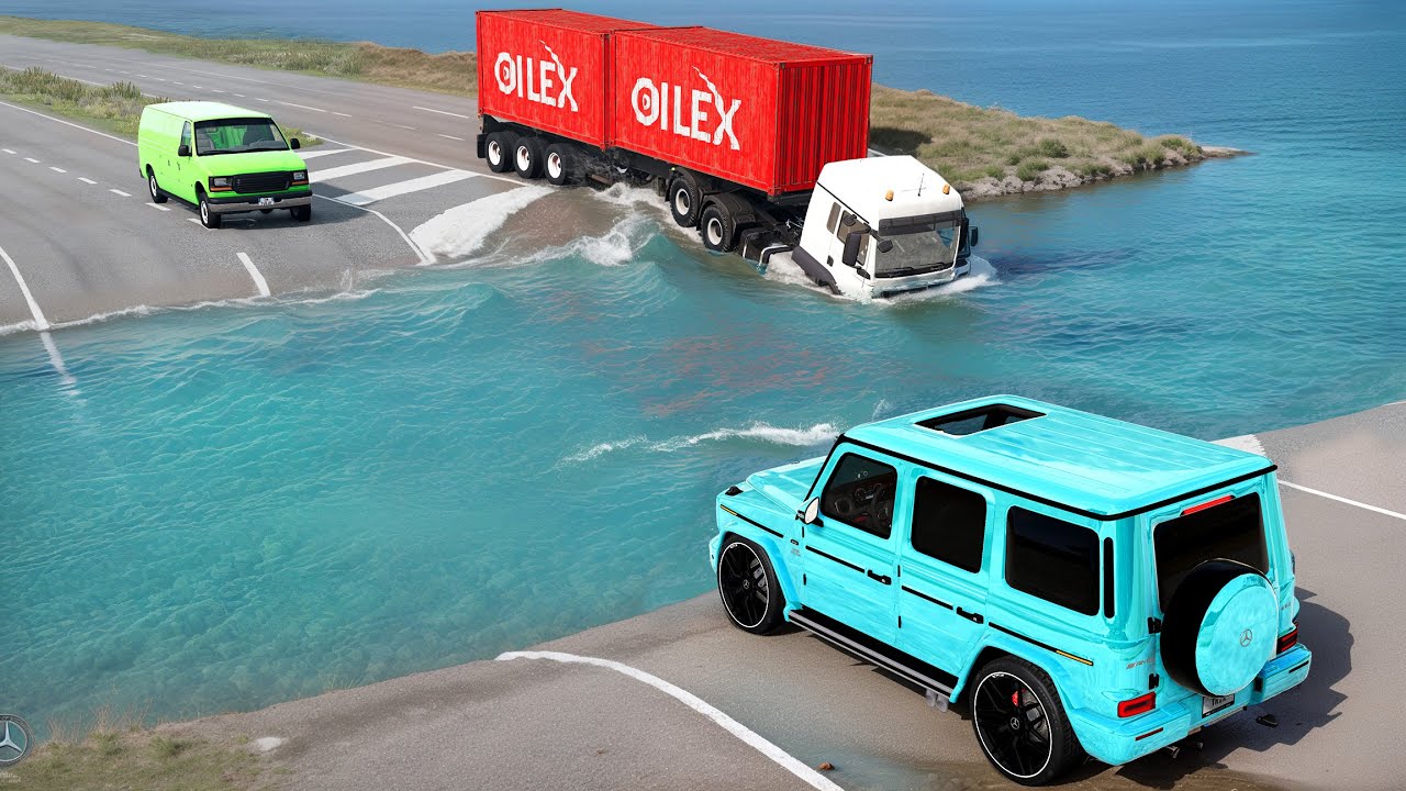 Cars vs Deep Water Challenge #5 in BeamNG Drive!