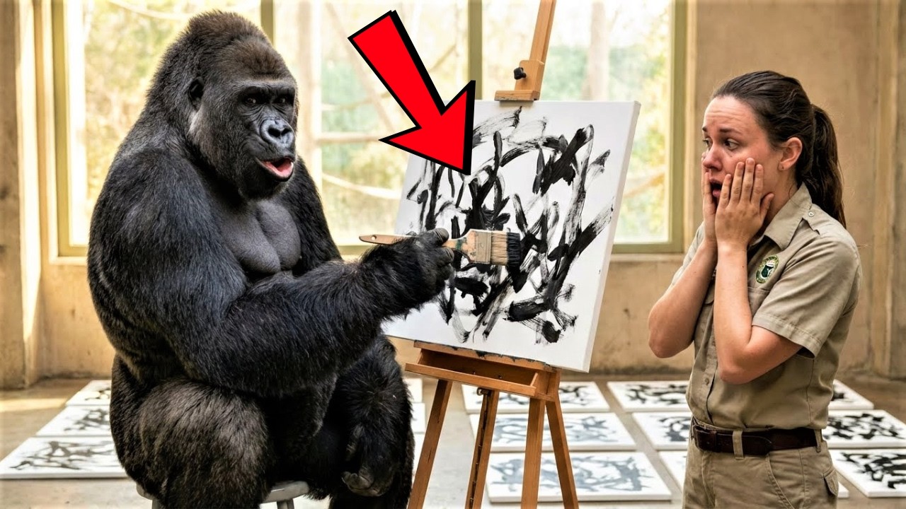 Gorilla Won't Stop Creating Identical Paintings — What They Reveal Leaves Experts Stunned