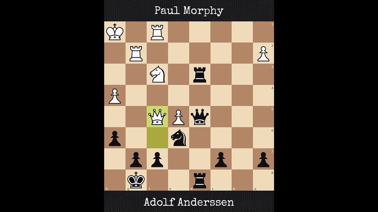Paul Morphy vs Adolf Anderssen | Paris, France (1958)