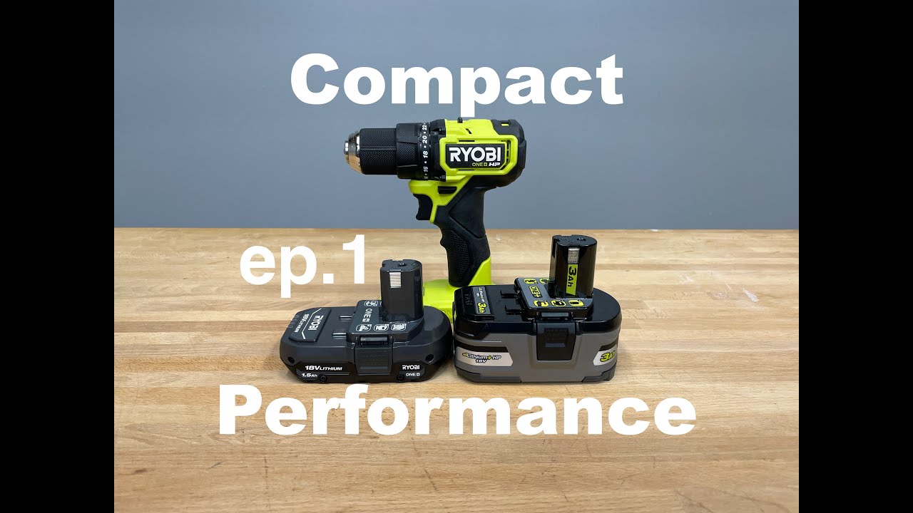 Обзор бесщёточной компактной дрели-шуруповерта Ryobi ONE+ HP 18 В с аккумулятором и 1/2 дюйма | Д...