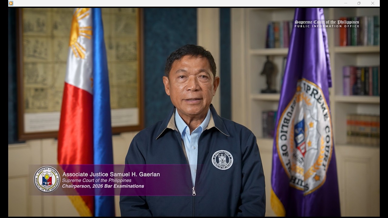 Message of the 2026 Bar Chairperson to the Bar Examinees
