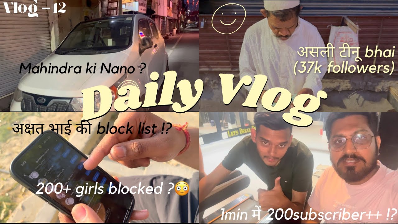 Vlog-12 | Aaj asli teenu bhai se mile 😍 and Ft. @NSAVlog